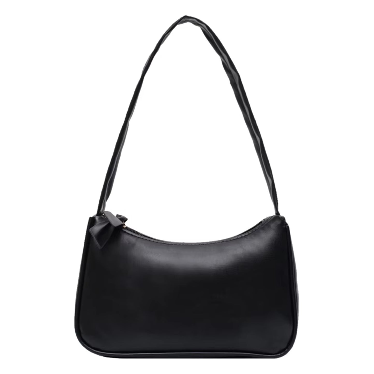 Luxerati Nude Beige PU Leather Shoulder Bag – Minimalist Vegan Leather Handbag for Women