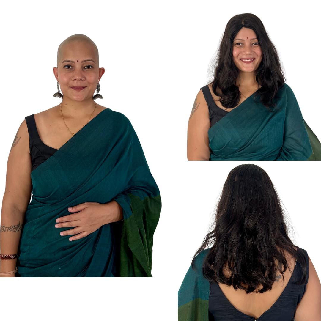 Lush locks 100% Human Hair Silk Base Wig – Natural Scalp Look, Glueless,Full Density, Soft & Breathable – Wig for Women