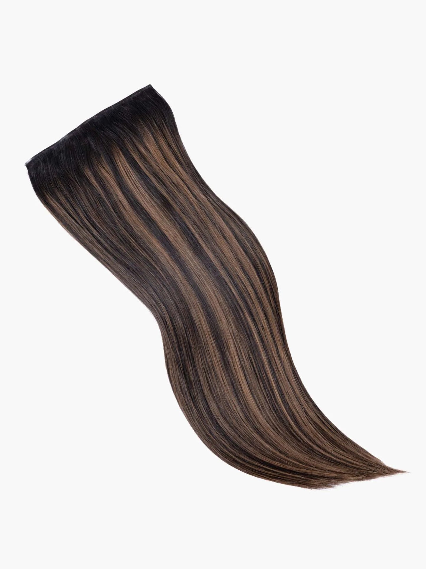 Lush Locks Clip in highlighted Human Hair Natural Extensions