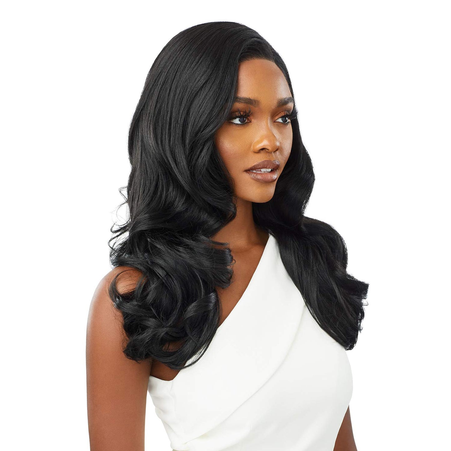 Lush Locks Natural Looking Black Wavy Wig