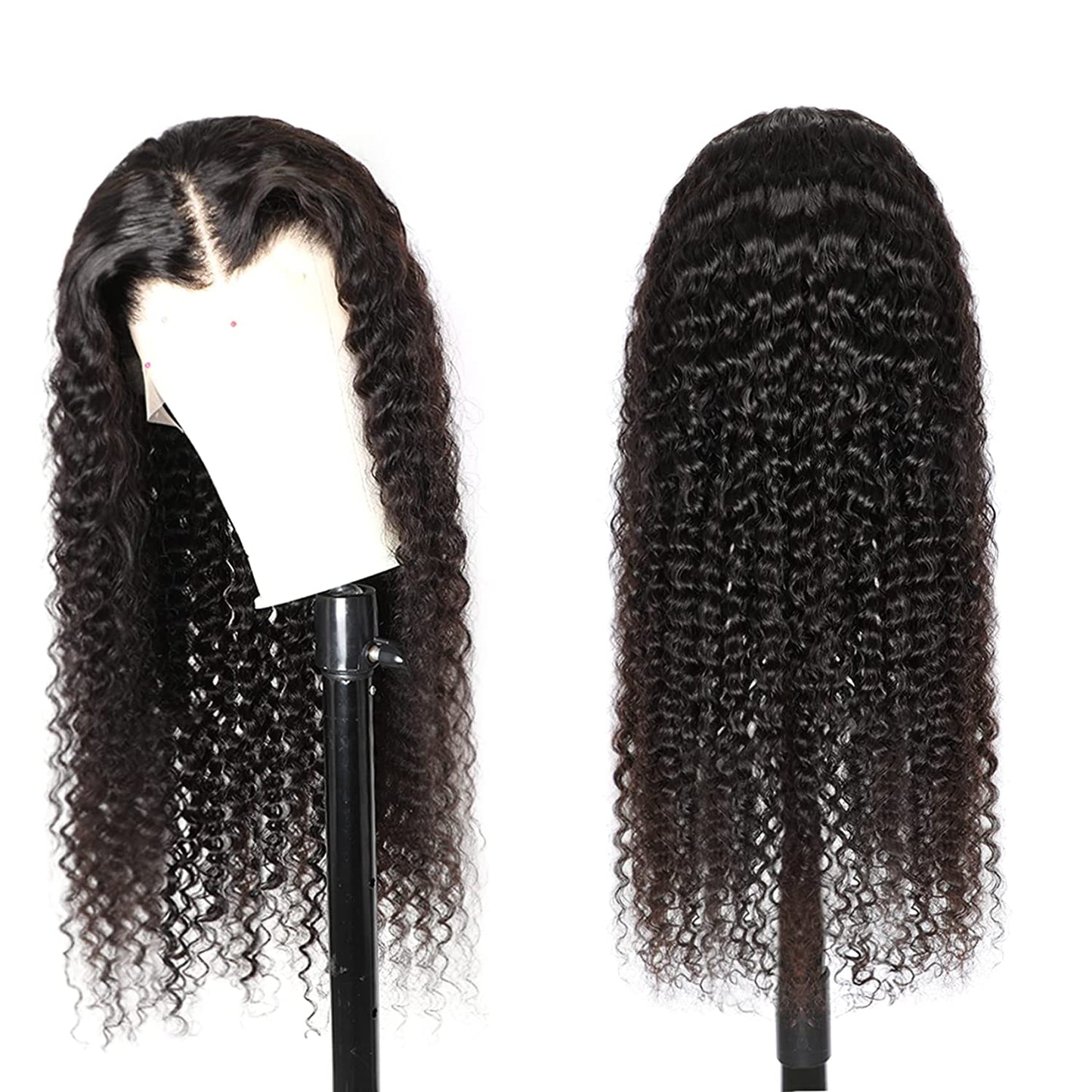 Lush Locks French HD lace Human Hair Curly HD Lace Wigs