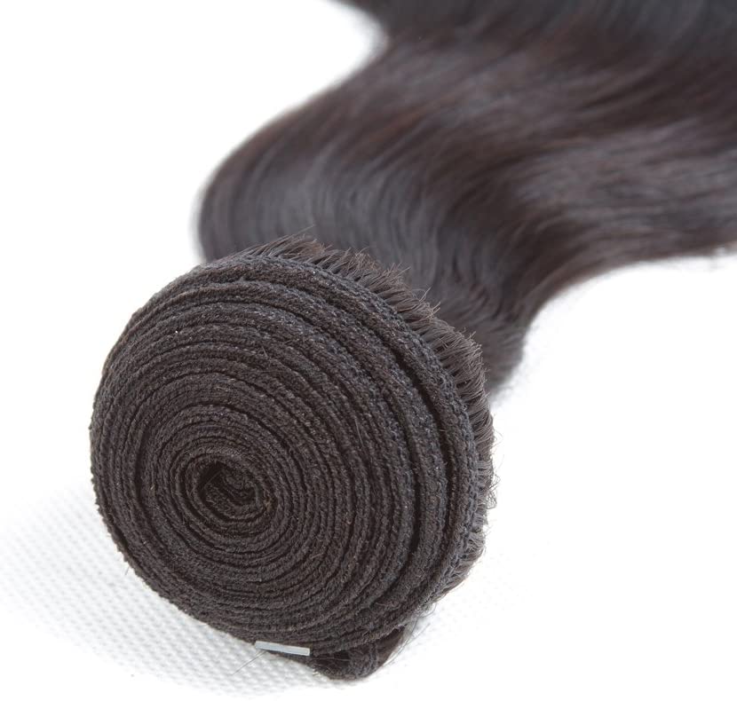 Lush Locks  Remy 100% Unprocessed Virgin Body Wave Human Hair Bundles Extensions Natural Black (100gm)