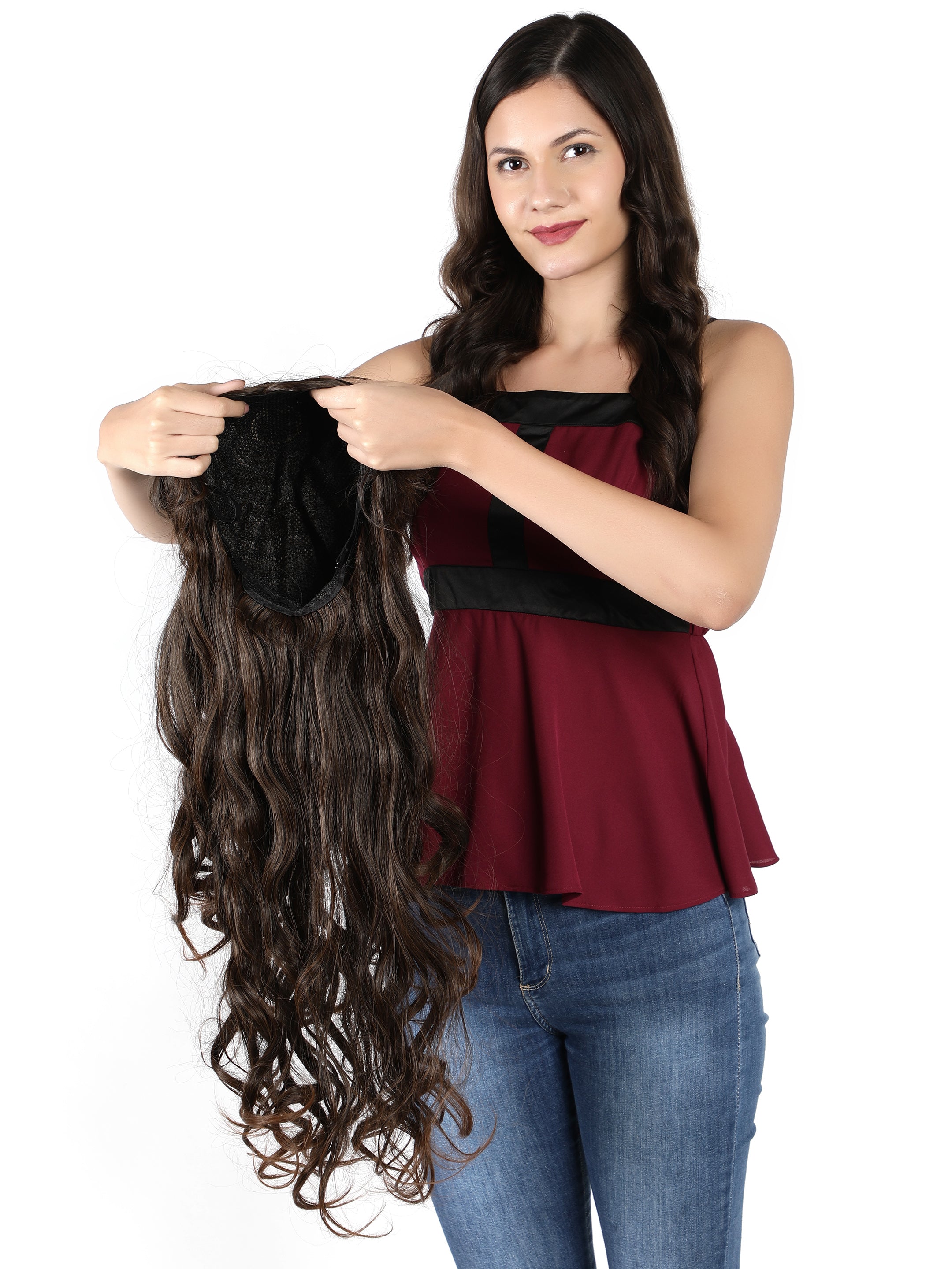 Lush locks Long Heavy Curly Wig for Women