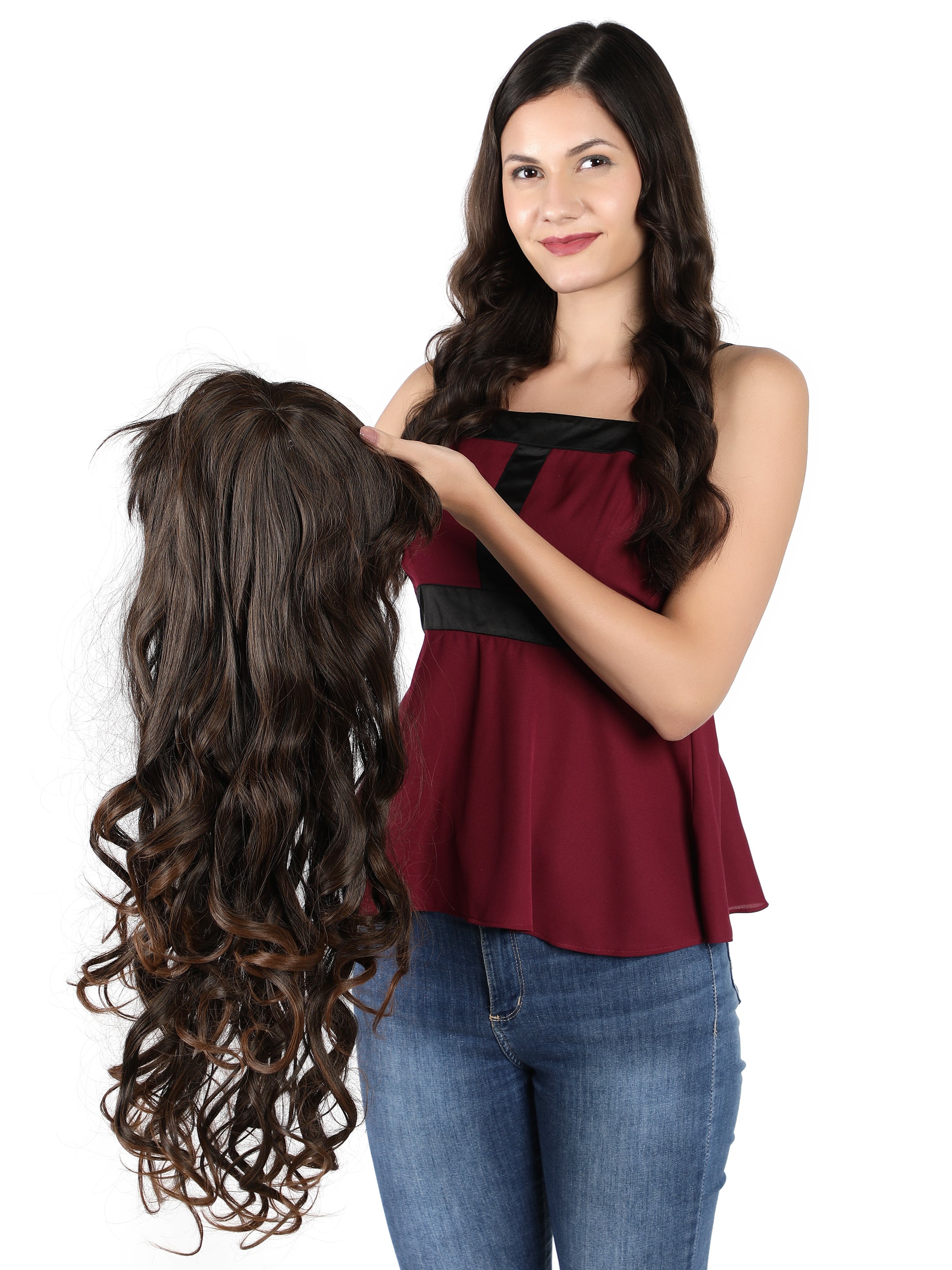 Lush locks Long Heavy Curly Wig for Women