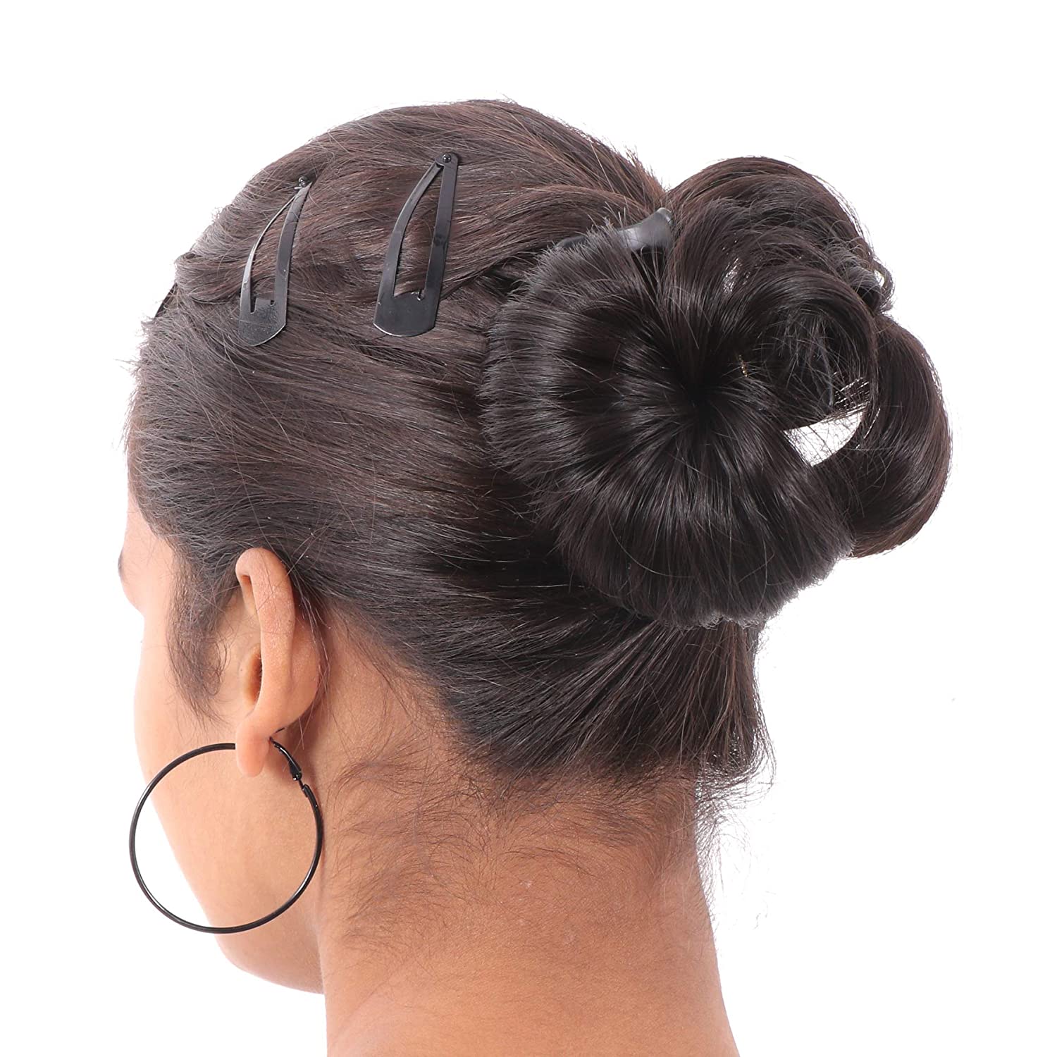 Lush Locks Claw Clip Messy Bun Hair Piece Wavy