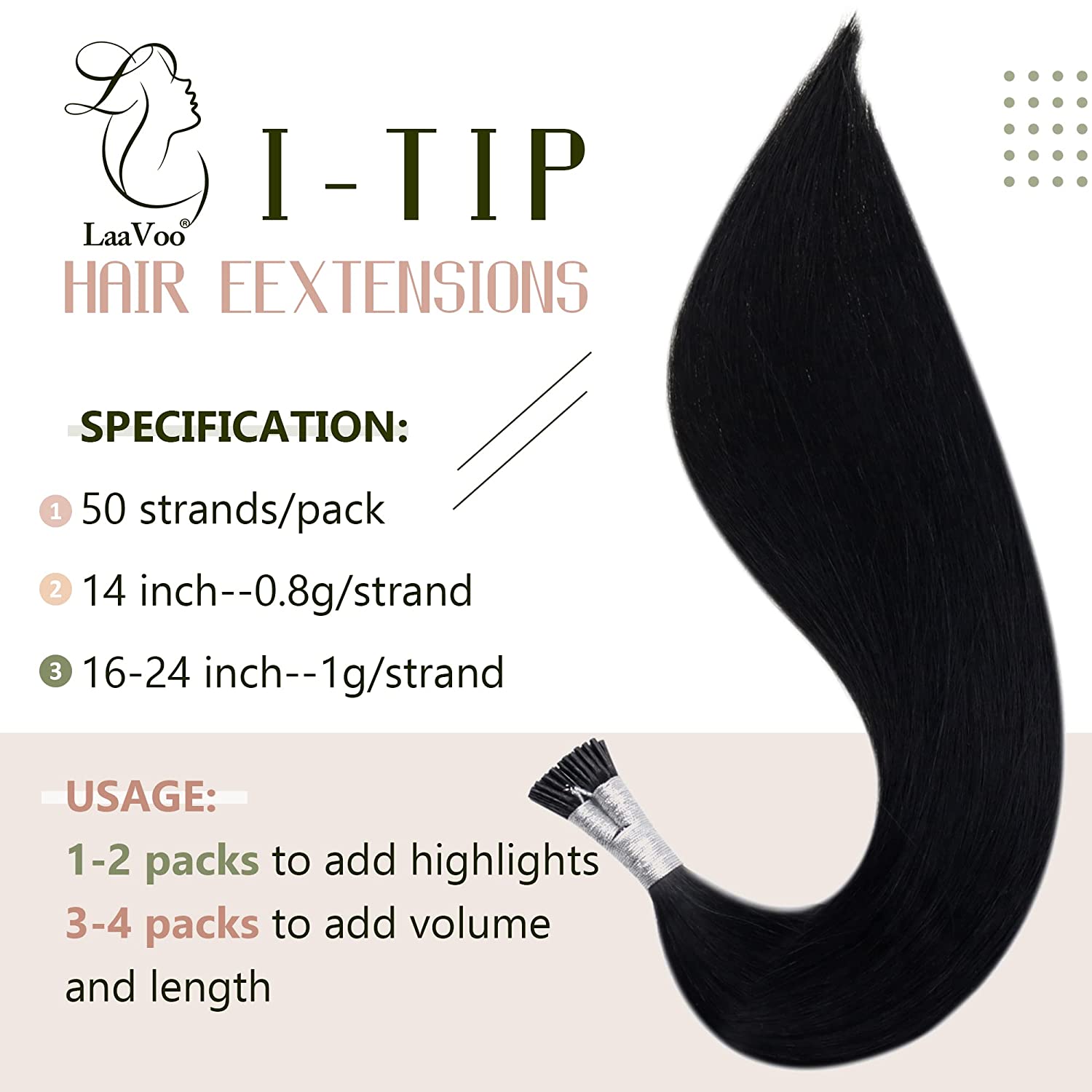 Lush Locks I Tip Hair Extensions Remy Human Hair