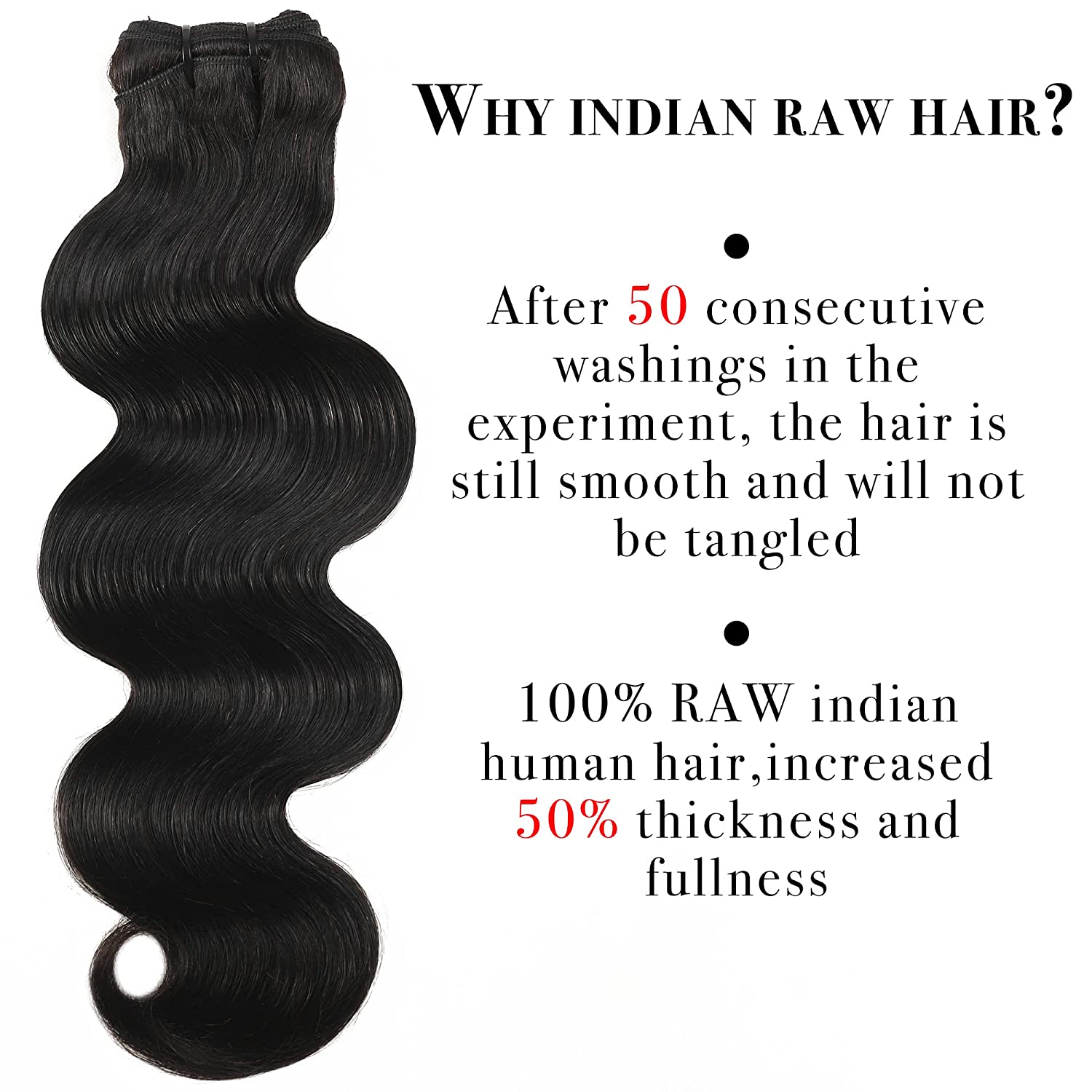 Lush Locks Body Wave RAW Human Hair Bundles