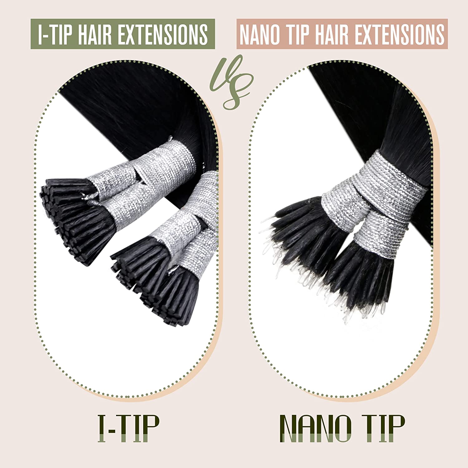 Lush Locks I Tip Hair Extensions Remy Human Hair