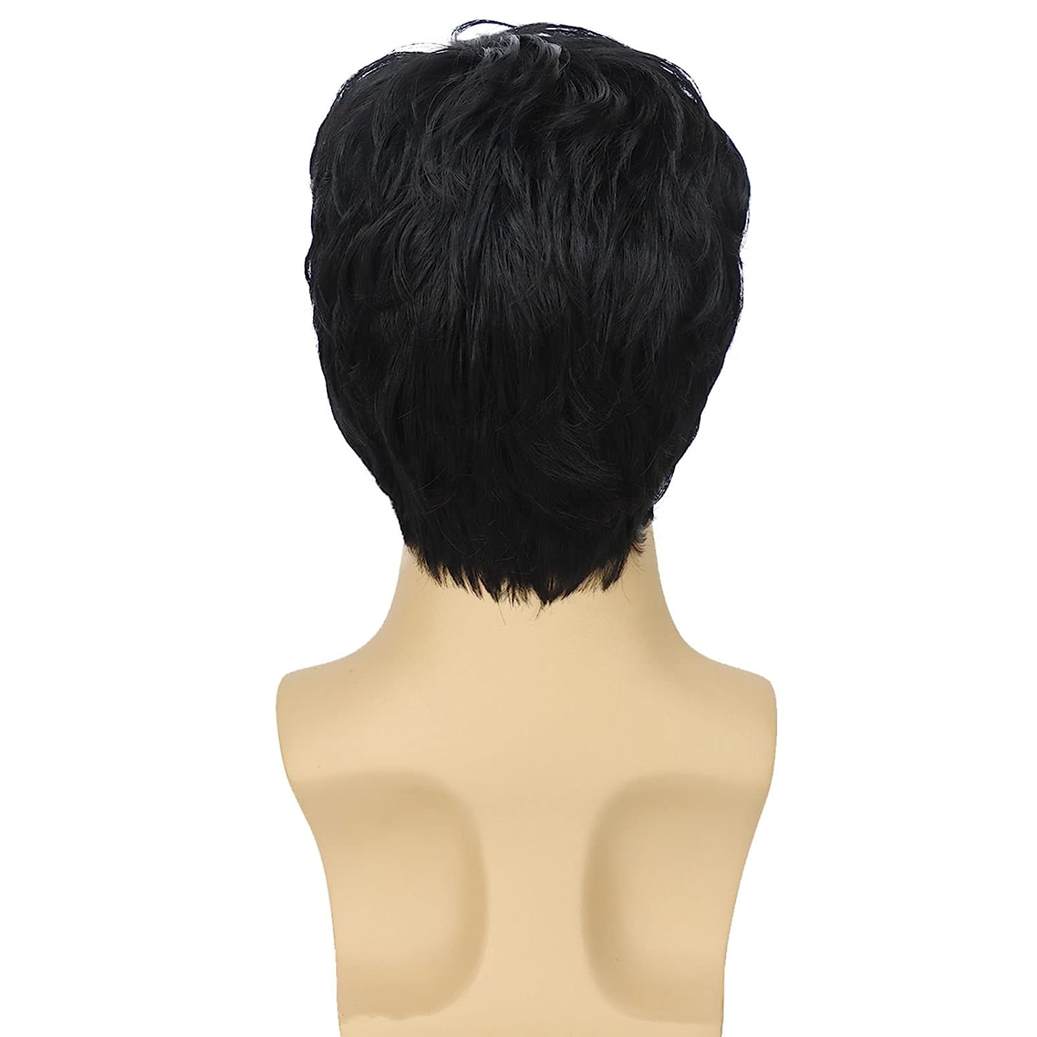 Lush Locks  Natural Black  Synthetic Hair Wig for Men and boys