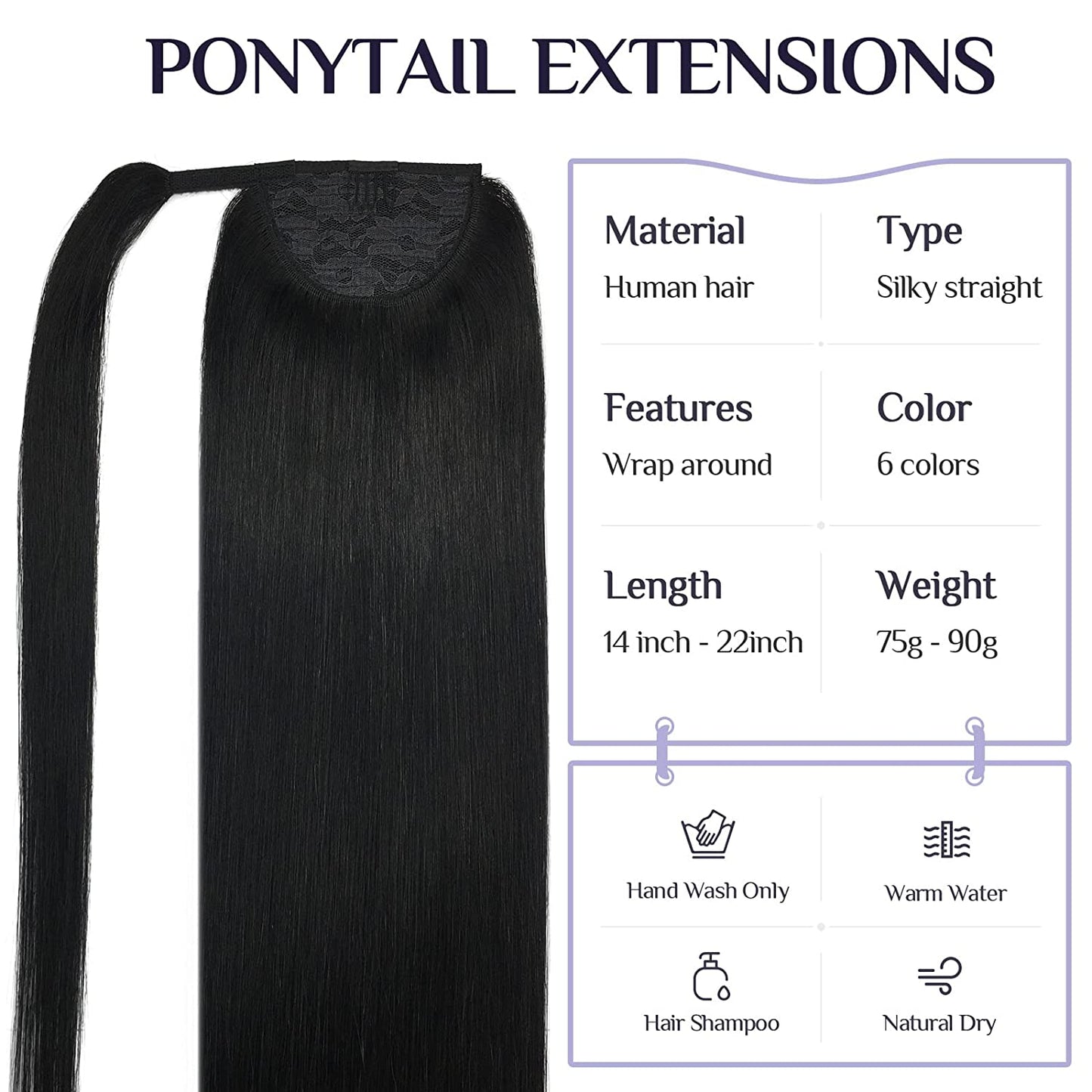 Lush Locks Ponytail Hair Extensions for Women