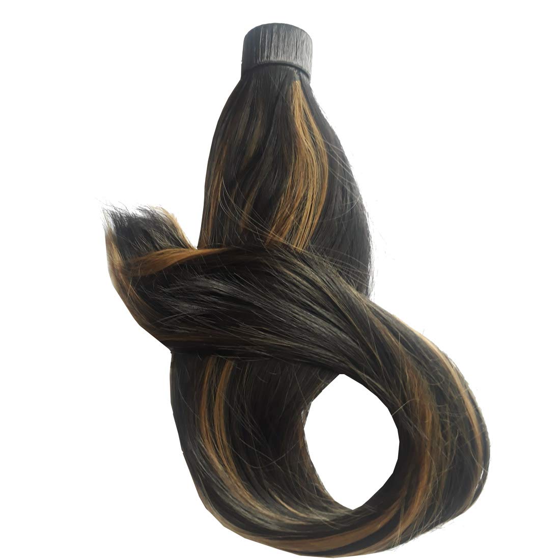 Lush Locks Pony Tail Extensions Straight Black