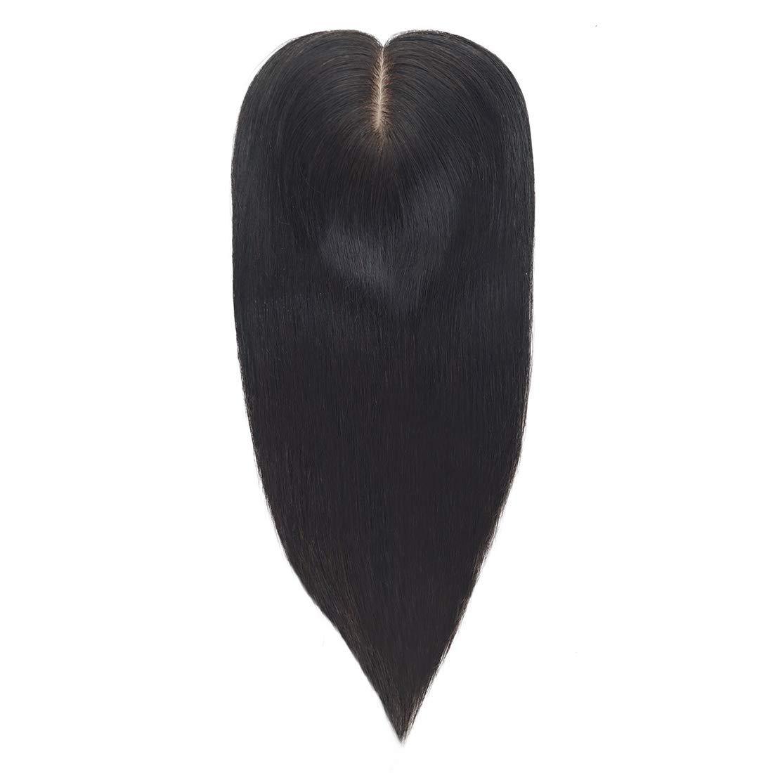 Lush Locks 18inch Human Hair Toppers For Women Silktop base  Crown Topper Extensions