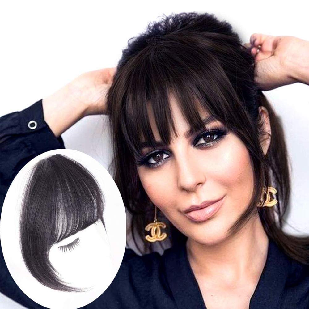 Lush Locks Clip in Bangs Real Human Hair Extensions