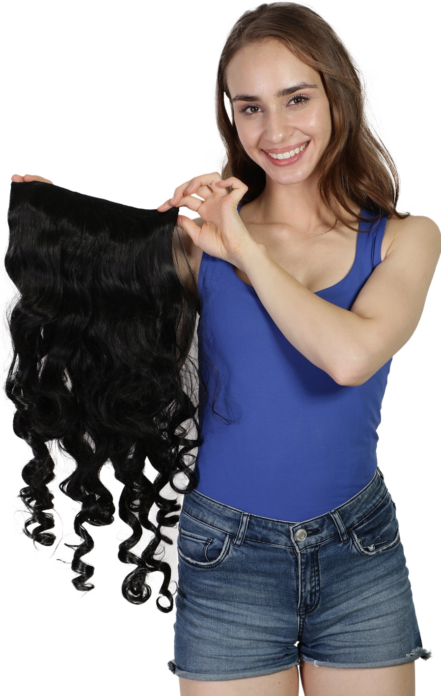 Lush Locks Black Wavy Hair Extension