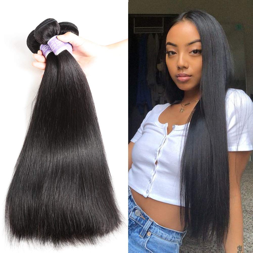 Lush Locks Straight Hair Bundles Straight Indian Human Hair Extensions