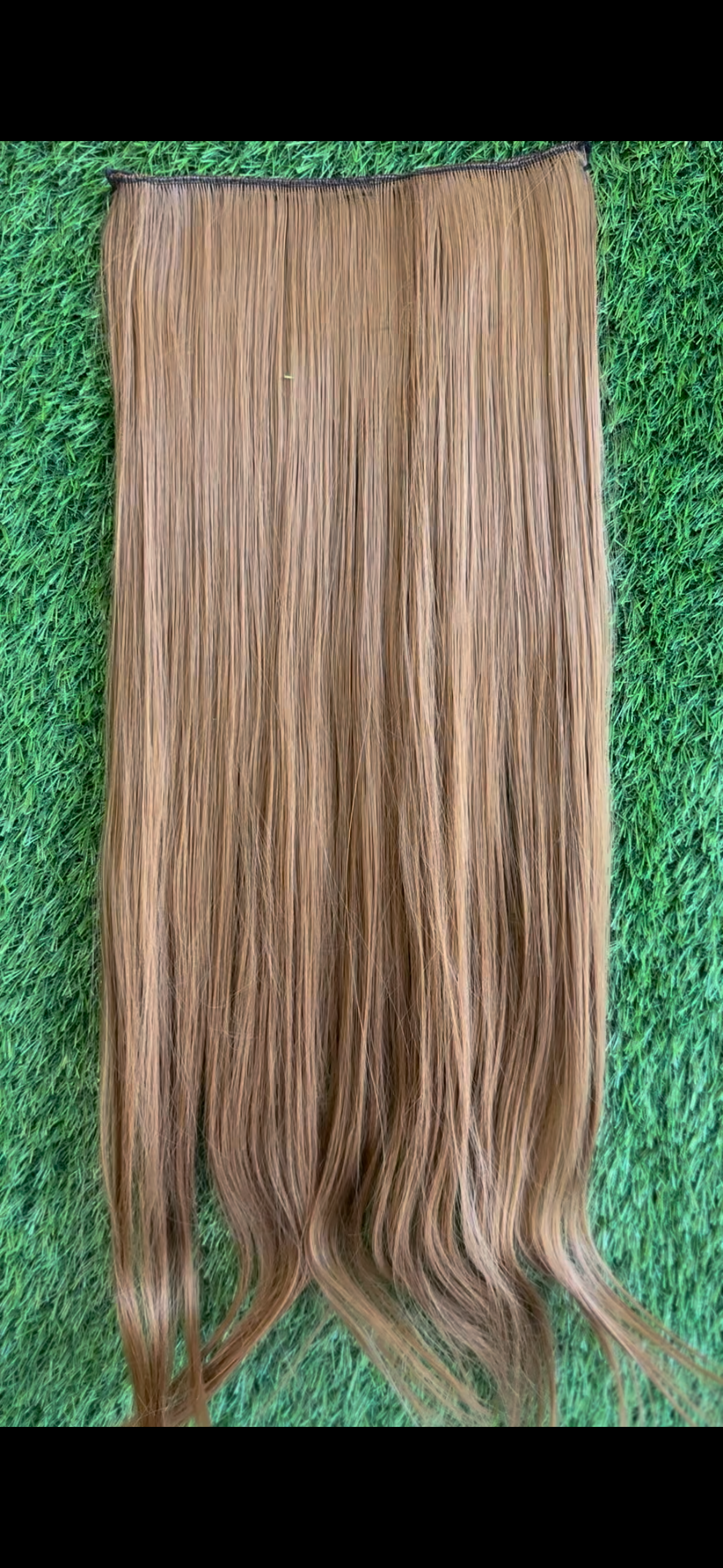 Lush Locks Straight Black 3/4 Full Head clip in hair extensions