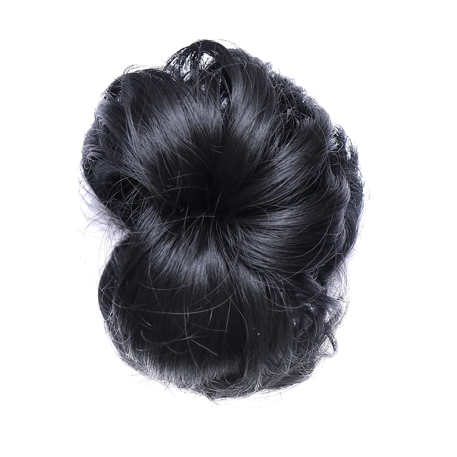 Lush Locks Claw Clip Messy Bun Hair Piece Wavy