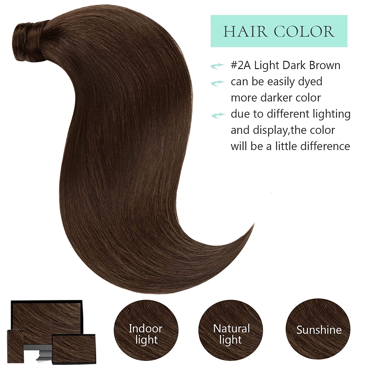 Lush Locks Human Hair Ponytail Extensions