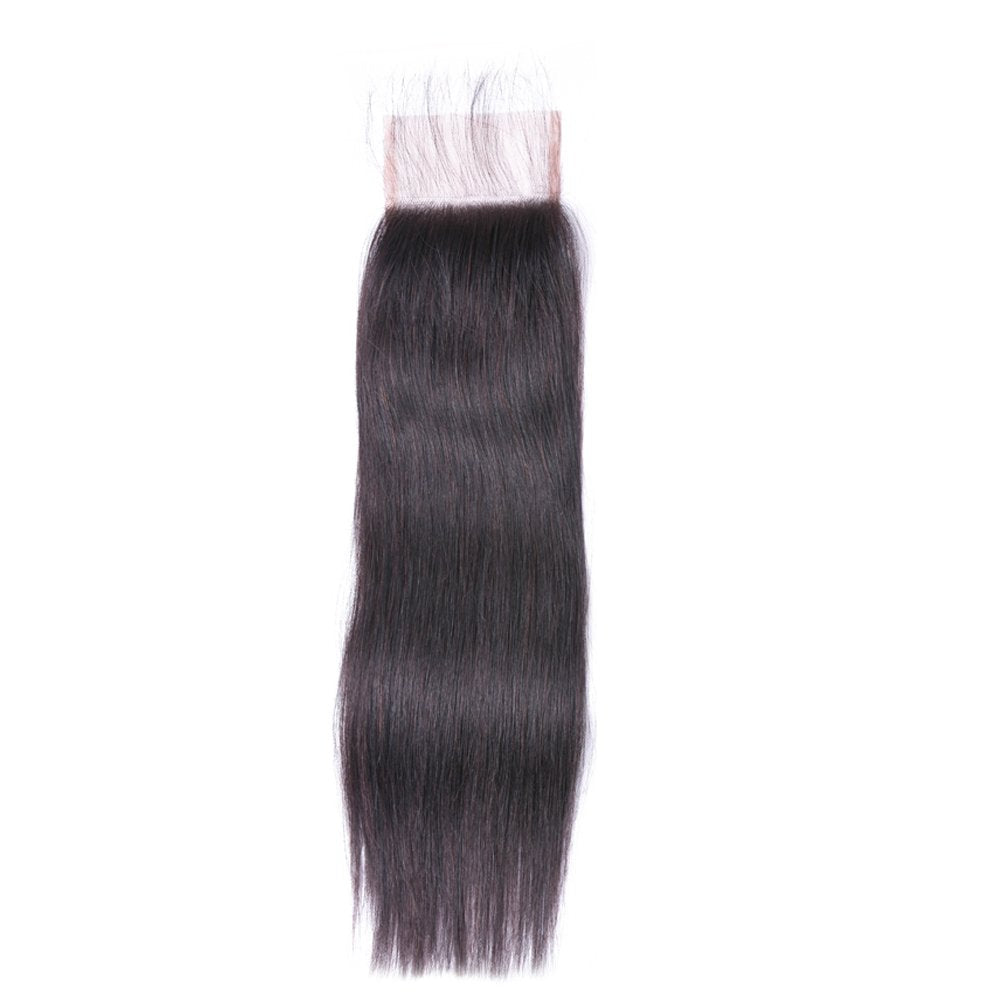 Lush Locks Virgin Human Hair Lace Closure Straight